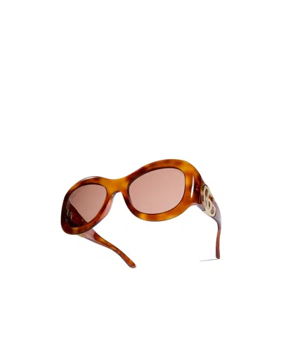 Gucci Round Frame Sunglasses In Multi