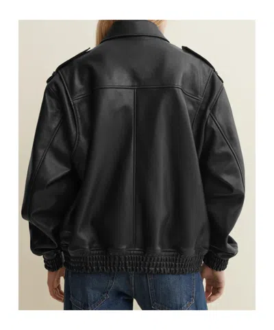 Arma Astra Leather Jacket In Black
