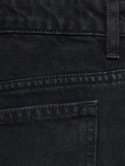 Khaite High-waisted Straight Jeans In Black
