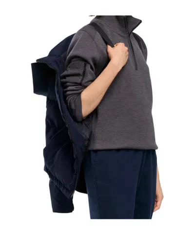 Canada Goose Blue Polyester Full-length Jacket In Blue
