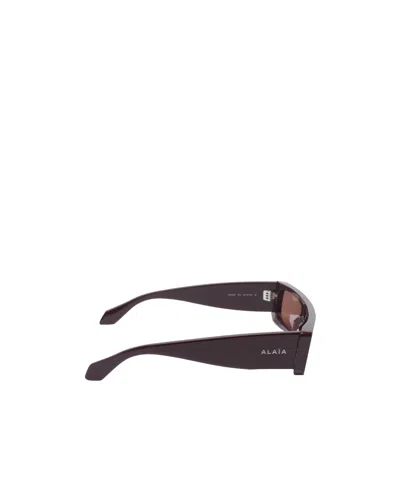 Alaïa Rectangle-frame Sunglasses In Pink
