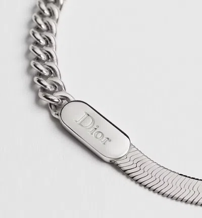 Dior Stack Chain Link Bracelet In Metallic