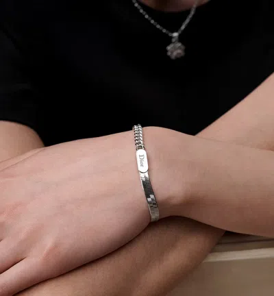 Dior Stack Chain Link Bracelet In Metallic