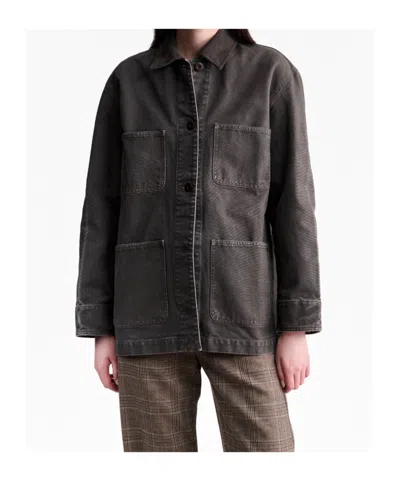 A.p.c. Brown Canvas Workwear Jacket In Brown