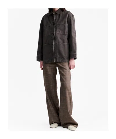 A.p.c. Brown Canvas Workwear Jacket In Brown