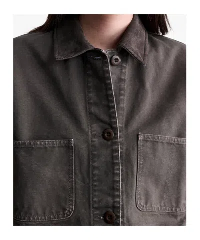 A.p.c. Brown Canvas Workwear Jacket In Brown