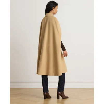 Ralph Lauren Wool-blend Cape In Camel In Camel