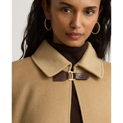 Ralph Lauren Wool-blend Cape In Camel In Camel