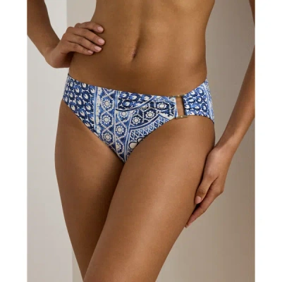 Ralph Lauren Print Ring-front Hipster Bikini Bottom In Multi In Multi