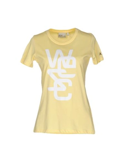Wesc T-shirt In 黄色