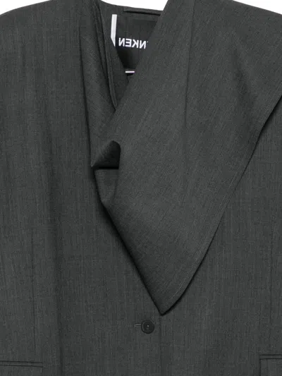Frenken Draped Single-breasted Blazer In Multi