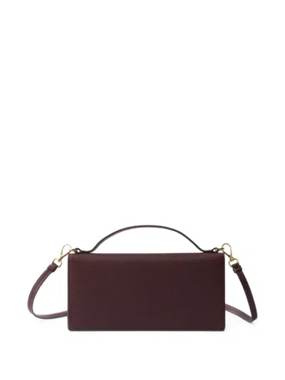 Prada Saffiano Leather Wallet With Shoulder Strap In Pattern