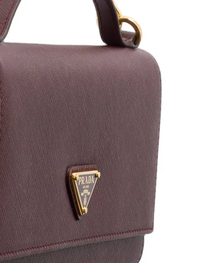 Prada Saffiano Leather Wallet With Shoulder Strap In Pattern