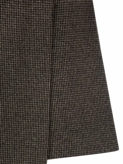 Weekend Max Mara Weekend Maxmara Wkdvetta Houndstooth Skort In Brown