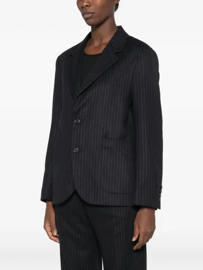 Barena Venezia Pinstripe-pattern Blazer In Blue