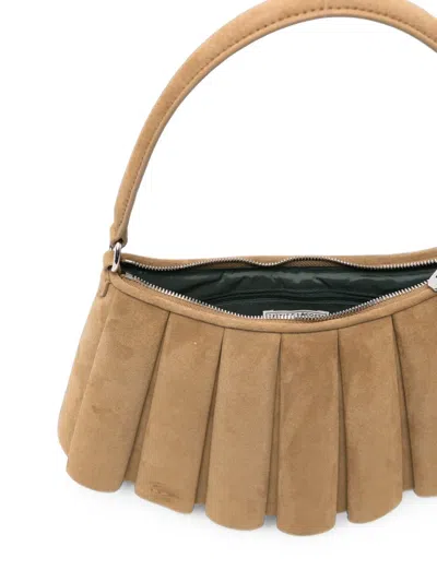 Lacoste Pleated Suede Backpack In Pattern