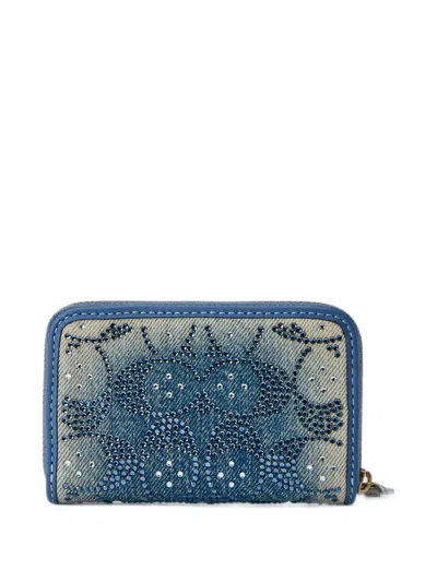 Coach Essential Small Zip Around Card Case In White