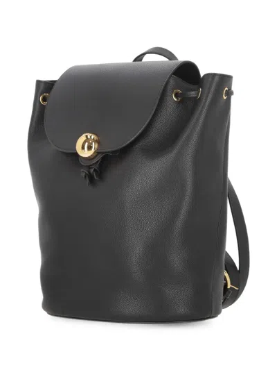 Furla Grainy Leather Backpack In Pink
