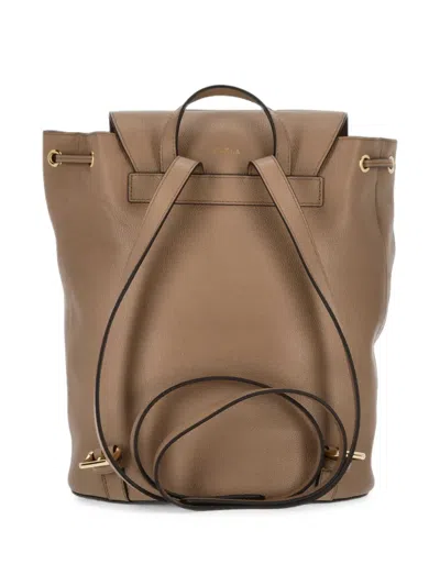 Furla Leather Backpack In Pattern