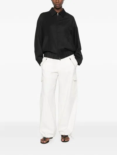 Barena Venezia Drawstring-cuff Cargo Pants In White