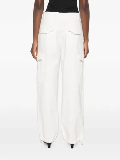 Barena Venezia Drawstring-cuff Cargo Pants In White