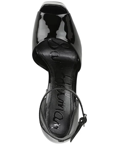 Sam Edelman Kirra Platform Sandal In Black Patent Leather