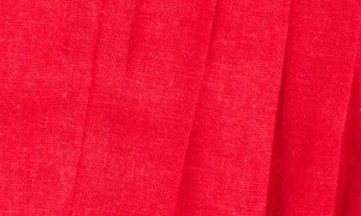 Wayf Romy Pleated Top In Red