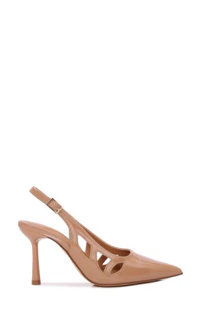 Berness Cinder Pointed Toe Slingback Pump In Camel