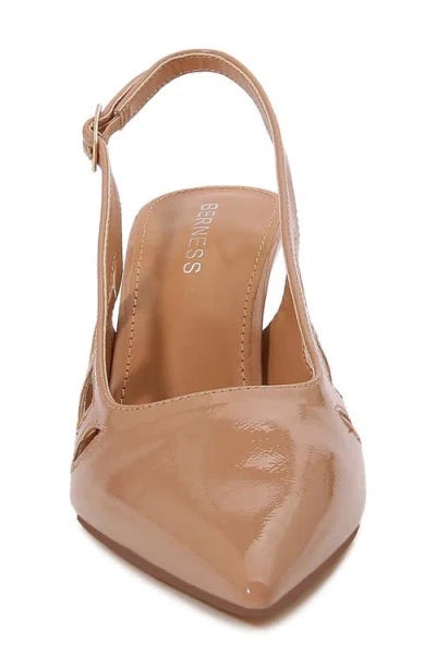 Berness Cinder Pointed Toe Slingback Pump In Camel