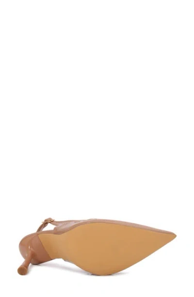Berness Cinder Pointed Toe Slingback Pump In Camel