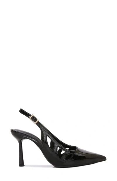 Berness Cinder Pointed Toe Slingback Pump In Black