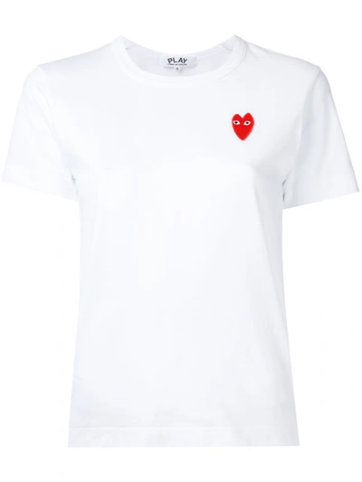 Shop Comme Des Garçons Play Heart Logo T-shirt