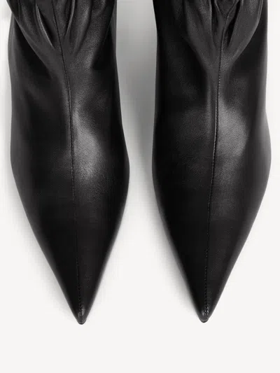 Balmain Sphynx Smooth Leather Ankle Boots In Multi