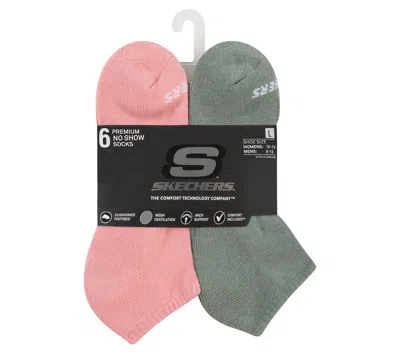 Skechers 6 Pack Core Low Cut Large Socks In Multicolor