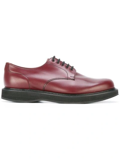 Church's Chunky Sole Derby Shoes In Red | ModeSens