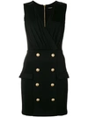 BALMAIN 'Double Buttons' Dress,DRYCLEANONLY