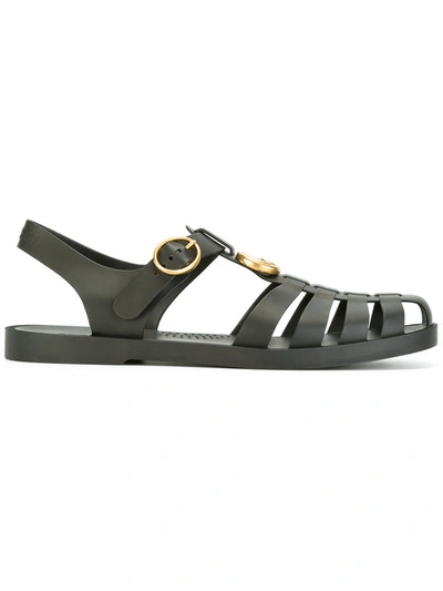 Shop Gucci Buckle Strap Sandals