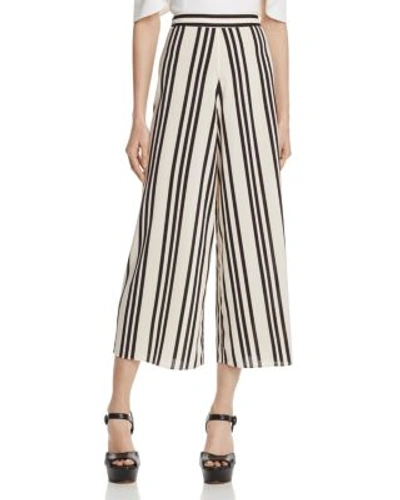 Shop Alice And Olivia Sherice Striped Culottes In Variegated Stripe