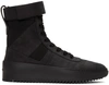 FEAR OF GOD Black Military High-Top Sneakers