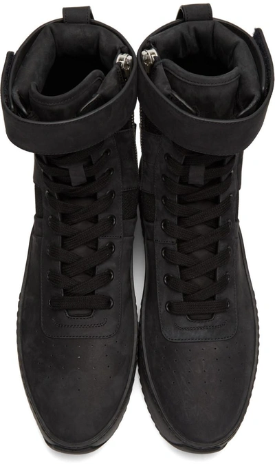 Shop Fear Of God Black Military High-top Sneakers