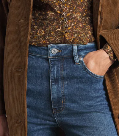 Frame The Reboot High-rise Bootcut Jeans In Blue