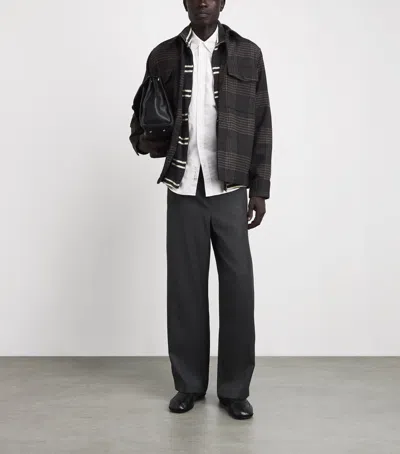 Rag & Bone Wool-blend Austin Check Jacket In Brown