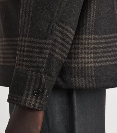 Rag & Bone Wool-blend Austin Check Jacket In Brown