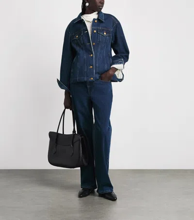 Jil Sander Button-up Denim Jacket In Blue
