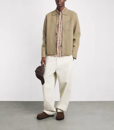 Samsoe & Samsoe Samsøe Samsøe Wool Hannes Overshirt In Brown