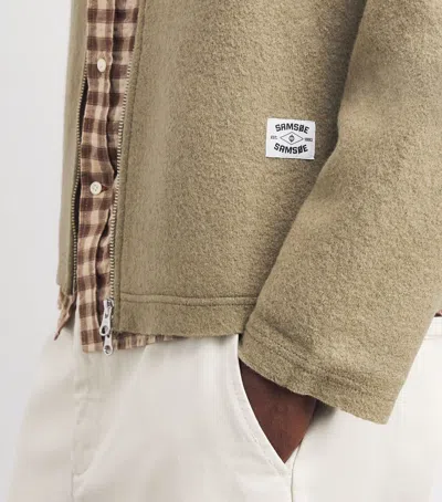Samsoe & Samsoe Samsøe Samsøe Wool Hannes Overshirt In Brown