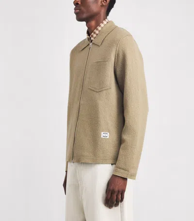 Samsoe & Samsoe Samsøe Samsøe Wool Hannes Overshirt In Brown