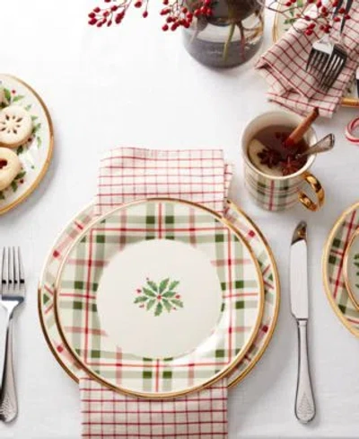 Lenox Holiday Plaid Dinnerware Collection In Multi