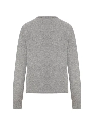 Max Mara Crew-neck Wool Fine-knit Top In Pattern