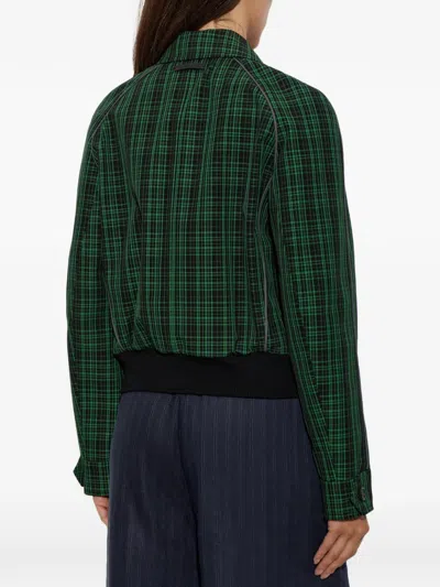 CHECKED WOOL-BLEND JACKET